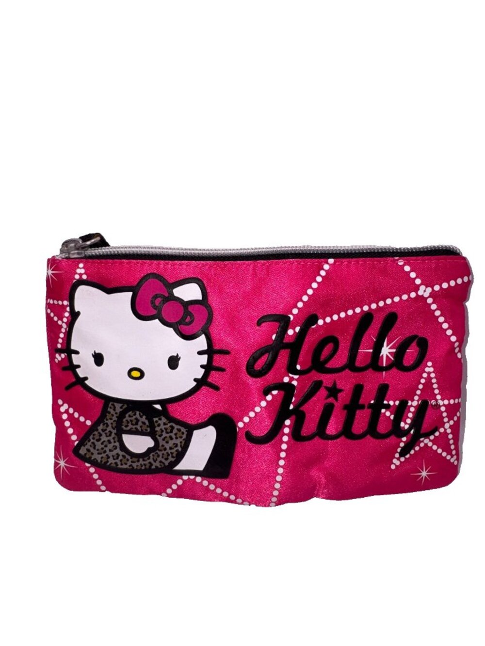 Hello Kitty Zipper Pouch Bag Pink 2014 Sanrio case Coin Wallet